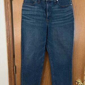 Madewell dark wash perfect vintage straight jean